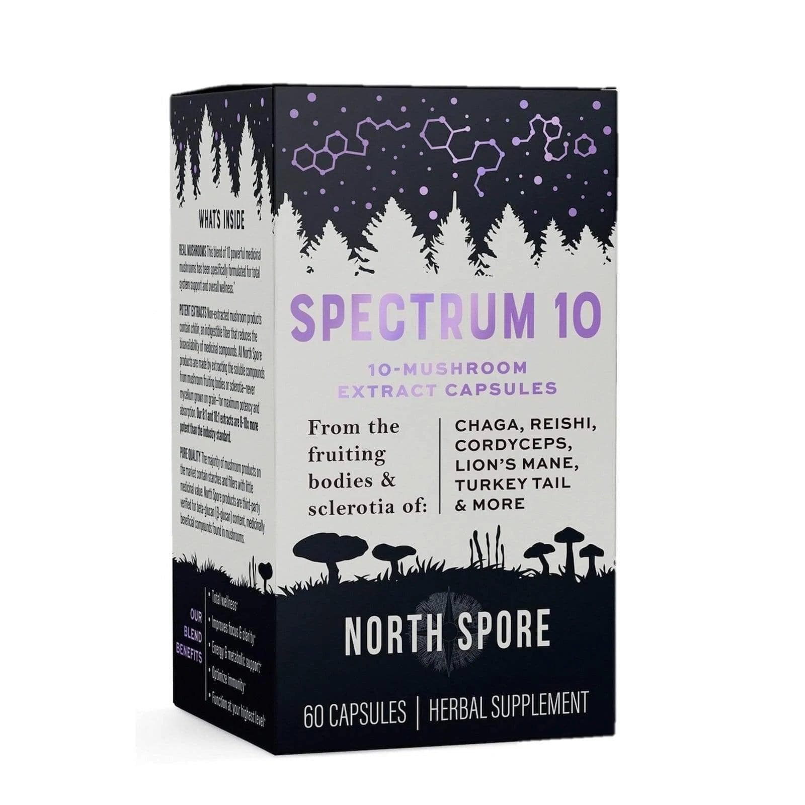 North Spore Organic ‘Spectrum 10’ Multi-Mushroom Capsules by Farm2Me