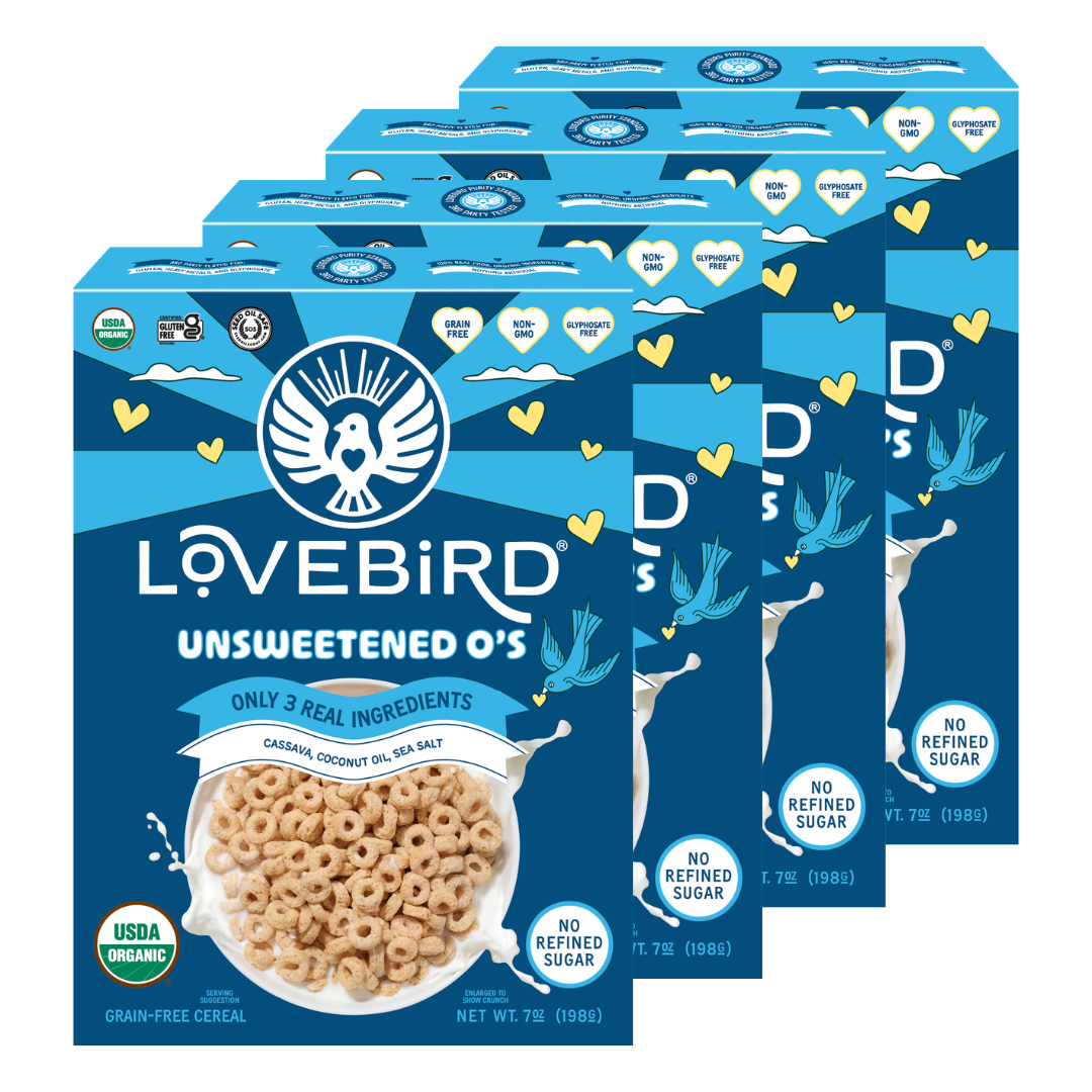 Lovebird Cereal Unsweetened (4 Boxes)
