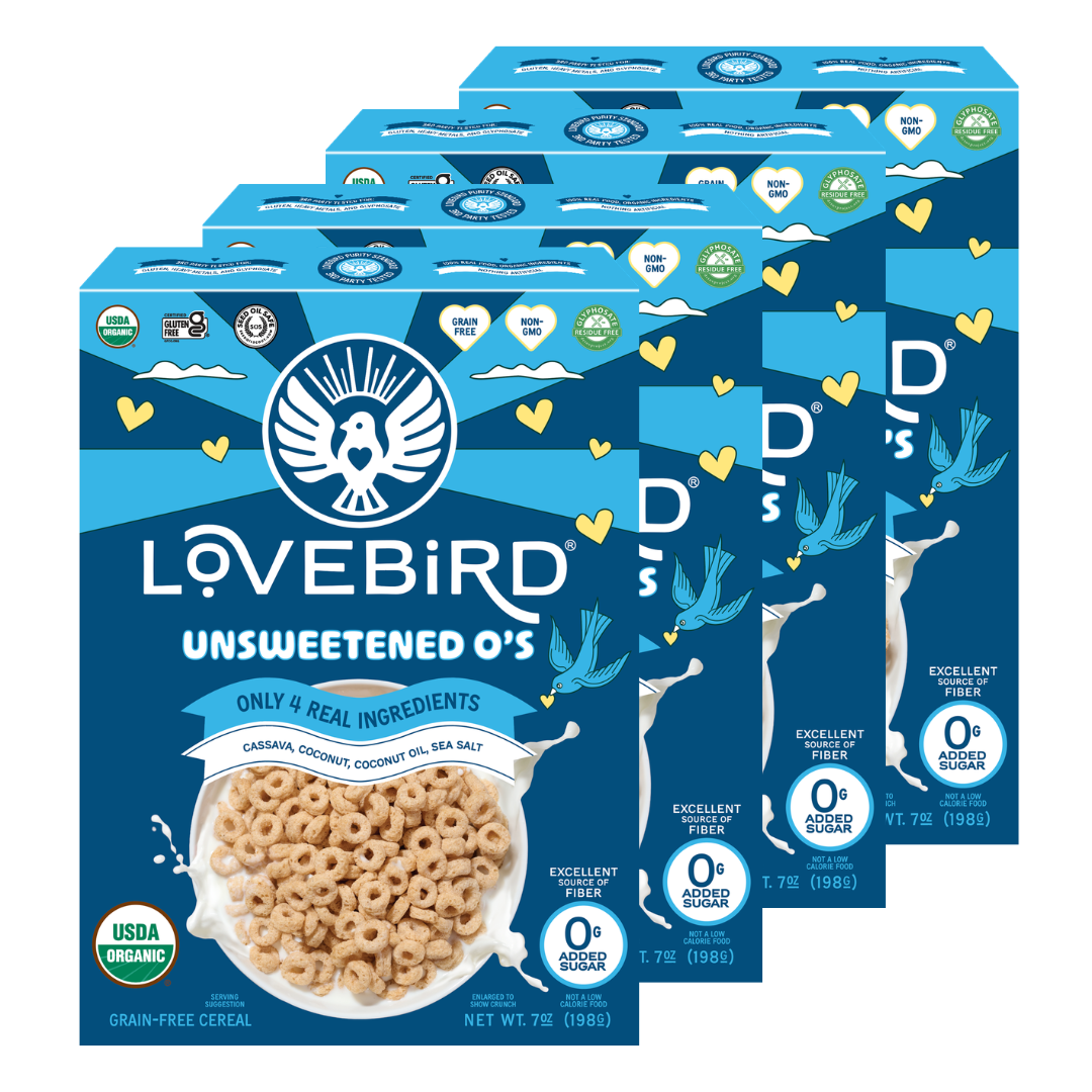 Lovebird Cereal Unsweetened (4 Boxes)