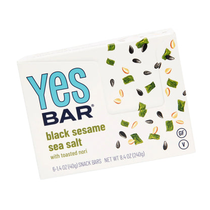 Black Sesame Sea Salt Six Pack by YES BAR®